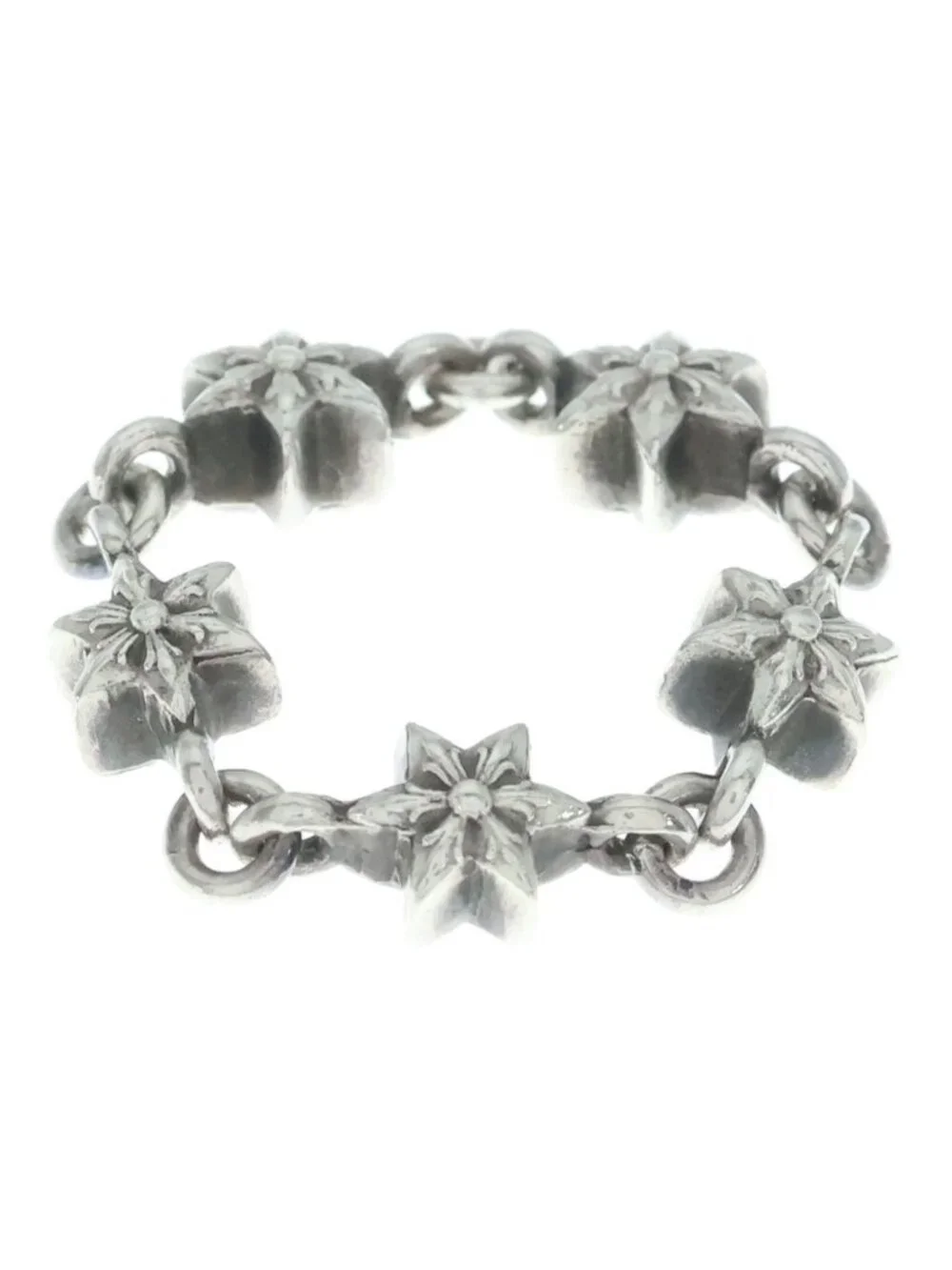Chrome Hearts Chain Tny Star Thai Nice Ring Silver